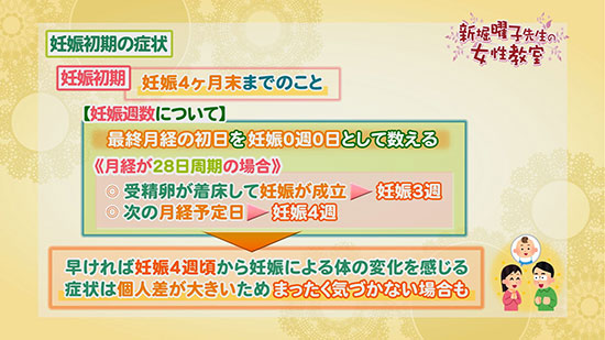 妊娠初期の症状 新堀曜子先生の女性教室 Tku テレビ熊本