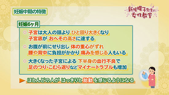 妊娠中期の特徴 新堀曜子先生の女性教室 Tku テレビ熊本