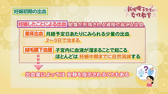 妊娠初期の出血 新堀曜子先生の女性教室 Tku テレビ熊本