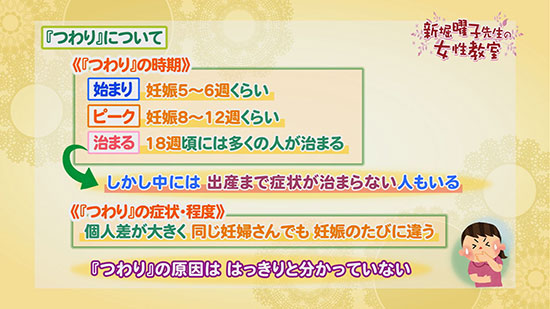 つわりについて 新堀曜子先生の女性教室 Tku テレビ熊本