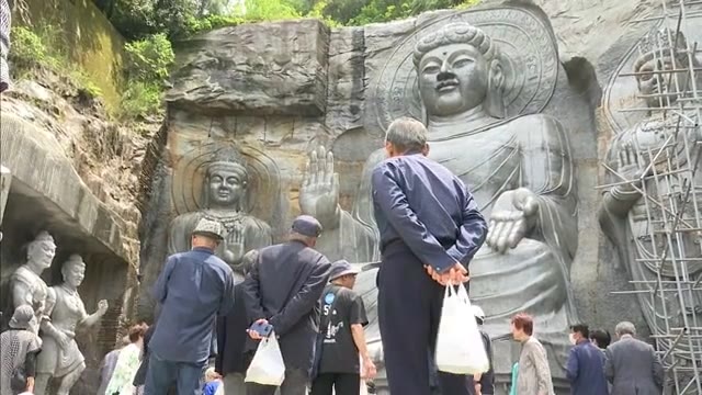 ＧＷ前半　天草市で巨大な仏像が完成 　地域の住民たちに初めて一般公開